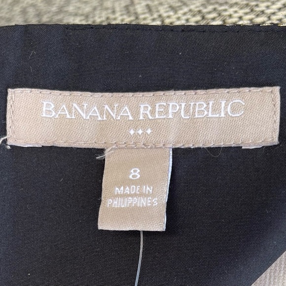 NWT BANANA REPUBLIC ~ Fabulous Gold Metallic Honeycomb Mini Skirt ~ Size 8 - Picture 5 of 8